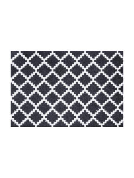 Deurmat Elegance, 100% polyamide, Zwart, B 70 x L 50 cm