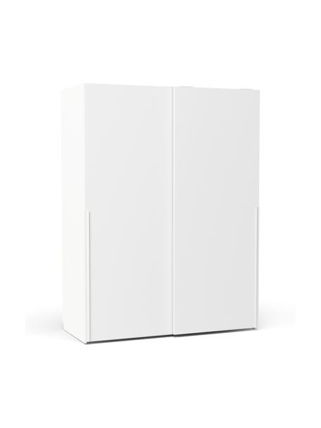 Modulová šatníková skriňa s posuvnými dverami Leon v bielej farbe, šírka 150 cm, niekoľko variantov, Drevo, biela lakované, V 200 cm, Basic