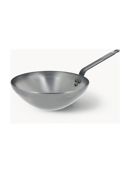 Wok con cera d'api Mineral B, Acciaio laminato con cera d'api, Argentato, Ø 32 x Alt. 20 cm