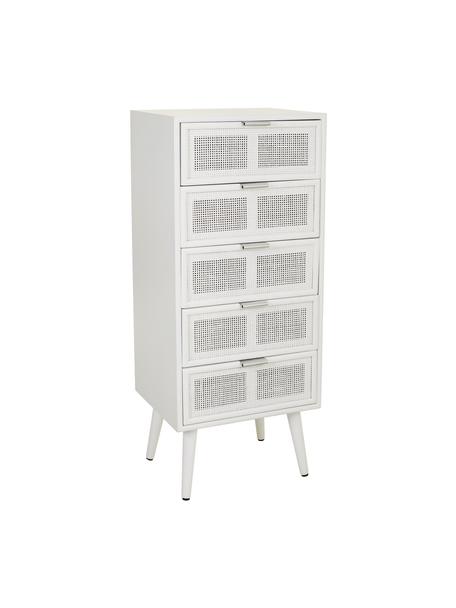 Rangement rustique Cayetana, Blanc, larg. 42 x haut. 101 cm