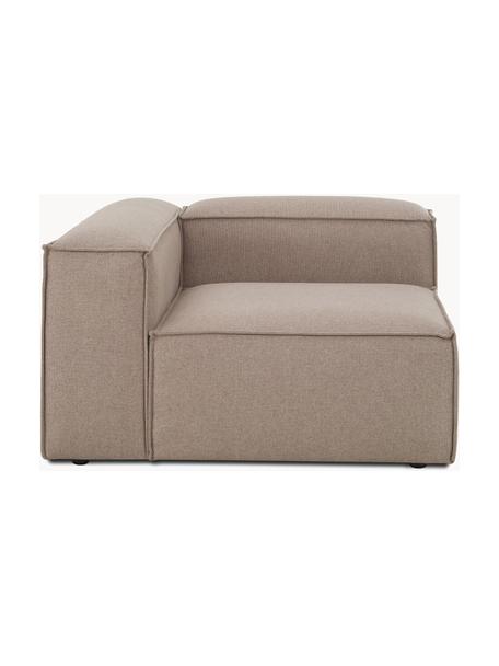 Moduł narożny Lennon, Tapicerka: 100% poliester Dzięki tka, Stelaż: lite drewno sosnowe, cert, Nogi: tworzywo sztuczne, Taupe tkanina, S 119 x G 119 cm, lewostronna