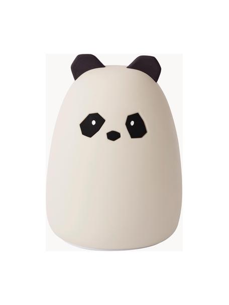 Lampada a LED Winston Panda, 100% silicone, senza BPA, Beige chiaro, nero, Ø 11 x Alt. 14 cm