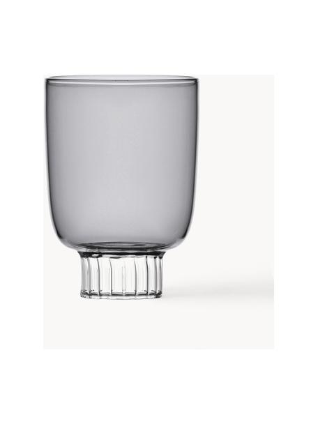 Vaso de agua artesanal Liberta, Vidrio de borosilicato 

¡Descubre la versatilidad del vidrio de borosilicato para tu hogar! El vidrio de borosilicato es un material de alta calidad, fiable y duradero. Se caracteriza por su excepcional resistencia al calor y, por lo tanto, es ideal para tomar té o café caliente. En comparación con el vidrio convencional, el vidrio de borosilicato es más resistente a roturas y grietas y, por lo tanto, es un compañero seguro en tu hogar., Gris, transparente, Ø 8 x Al 11 cm, 320 ml