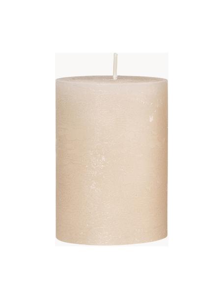 Ręcznie wykonana świeca pieńkowa Rustic, Parafina, Odcienie kremowego, Ø 7 x W 10 cm