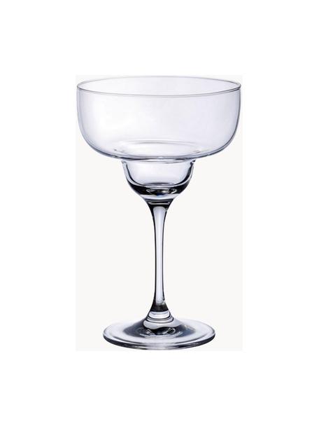 Copas margarita Purismo, 2 uds., Vidrio, Transparente, Ø 11 x Al 17 cm, 340 ml