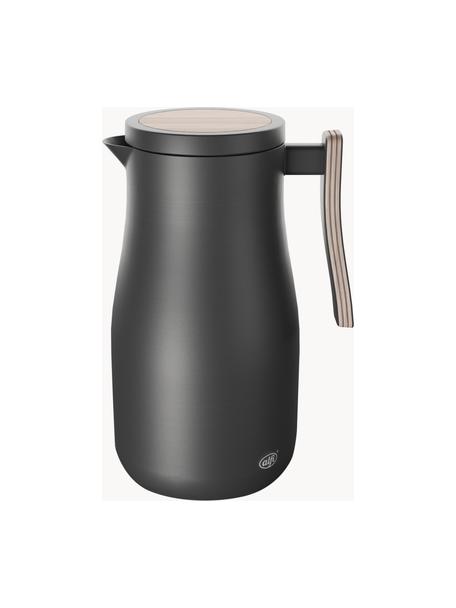 Termo Studio Allure, 1 L, Asa: madera, Negro mate, 1 L