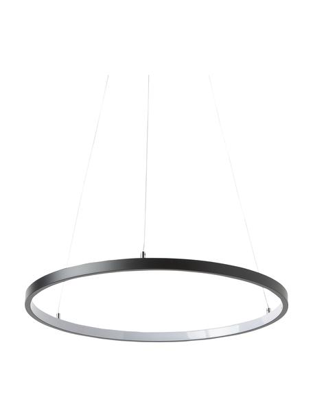 Lámpara de techo LED Breda, Pantalla: metal recubierto, Anclaje: metal recubierto, Cable: plástico, Negro, Ø 50 x Al 150 cm