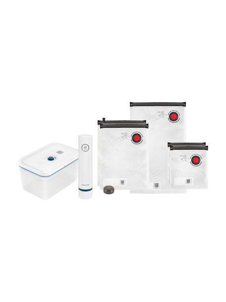 Set 7 contenitori sottovuoto in plastica Fresh & Save, Scatola: plastica, Contenitore: plastica, Bianco, Set in varie misure