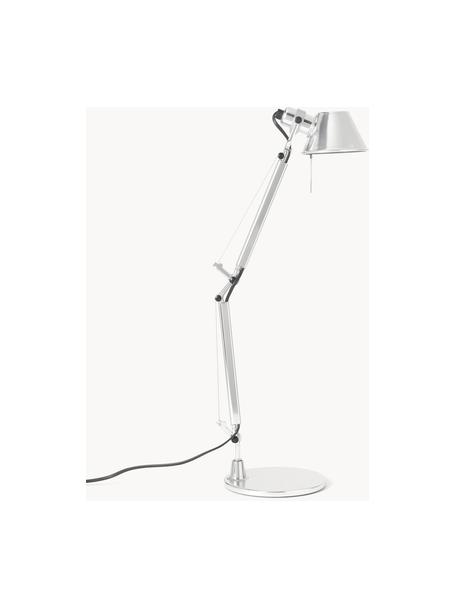 Lampe de bureau orientable Tolomeo Micro, Argenté, larg. 45 x haut. 37-73 cm