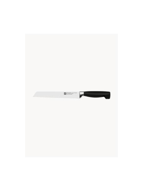 Nůž na chleba Four Star, Stříbrná, černá, D 33 cm