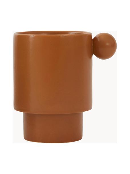 Hrnek z porcelánu Inka, Porcelán, Karamelová, Ø 8 x V 10 cm, 320 ml