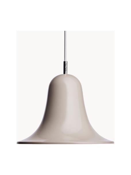 Kleine hanglamp Pantop, Lampenkap: gecoat metaal, Greige, Ø 23 x H 17 cm