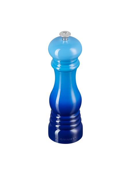 Molinillo de pimienta con mecanismo de cerámica Creuset, Estructura: plástico, Grinder: cerámica, Tonos azules brillante, Ø 6 x Al 21 cm