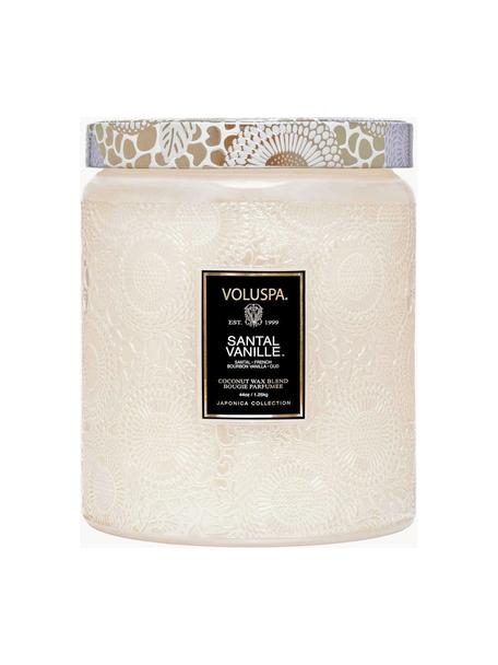 Candela profumata con due stoppini fatta a mano Japonica Collection (Santal, Vaniglia Bourbon e Oud), Contenitore: vetro, Santal, Vaniglia Bourbon Francese e Oud, Larg. 13 x Alt. 16 cm