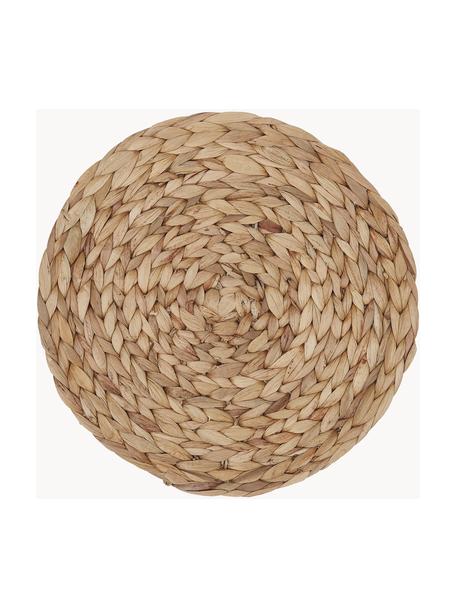 Tovagliette all'americana rotonde in fibra naturale con nappe