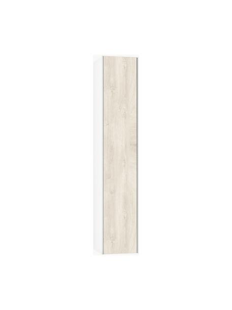 Vysoká kúpeľňová skrinka Ago,  Š 25 cm, Biela, vzhľad dubového dreva, Š 25 x V 130 cm