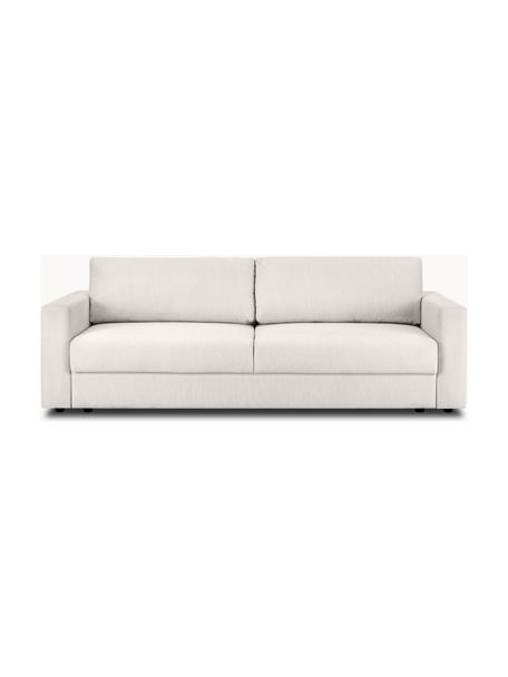 Schlafsofa Tasha (3-Sitzer) mit Stauraum, Bezug: 100% Polyester Der hochwe, Webstoff Cremeweiss, B 235 x T 100 cm