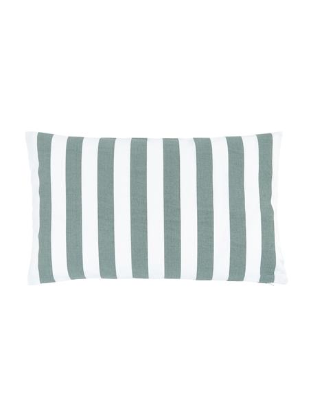 Poszewka na poduszkę Timon, 100% bawełna, Szałwiowy zielony, biały, S 30 x D 50 cm