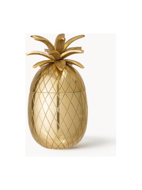 Malé vedro na ľad Pineapple, Hliník, pozlátený, Odtiene zlatej, Ø 13 x V 24 cm