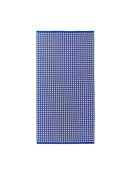 Strandlaken Fancy van katoen, Donkerblauw, B 90 x L 170 cm