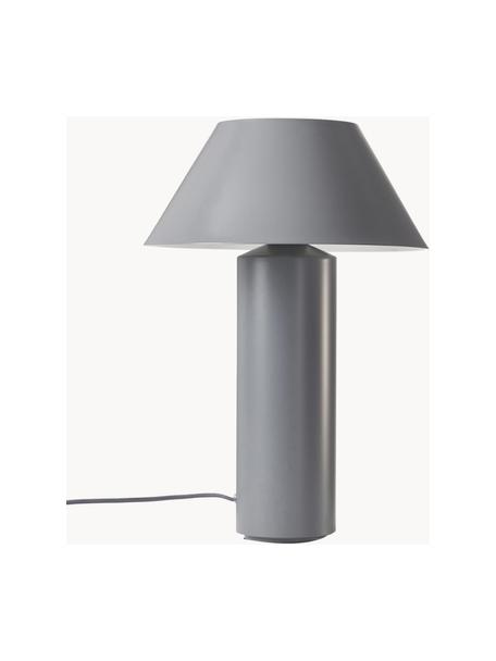 Lampada da tavolo Niko, Paralume: metallo rivestito, Grigio, Ø 35 x Alt. 55 cm