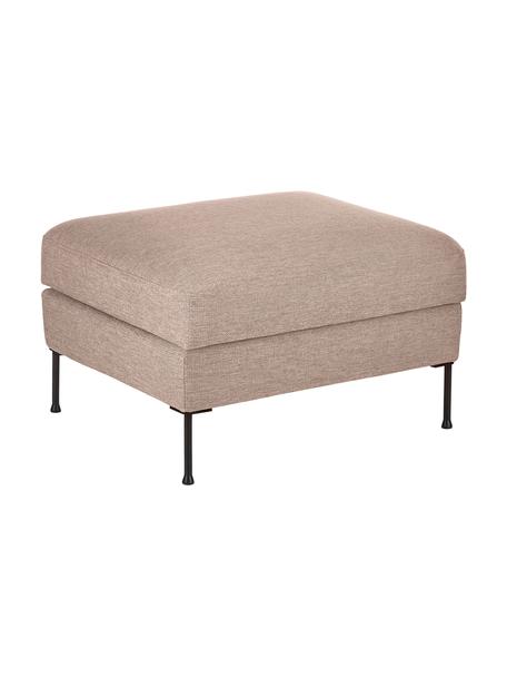 Sofa-Hocker Cucita in Taupe mit Stauraum, Bezug: Webstoff (100% Polyester), Gestell: Massives Kiefernholz, FSC, Webstoff Taupe, B 75 x H 46 cm