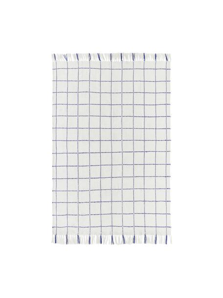 In- & Outdoor-Teppich Prague mit Fransen, 100  % Polyester, GRS-zertifiziert
 
Das in diesem Produkt verwendete Material ist schadstoffgeprüft und zertifiziert nach STANDARD 100 by OEKO-TEX®, 11-62055, Shirley., Weiß, Blau, B 80 x L 150 cm (Größe XS)