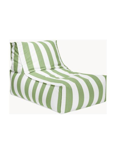 Vonkajší sedací vak Korfu, Zelená, biela, Š 65 x H 100 cm