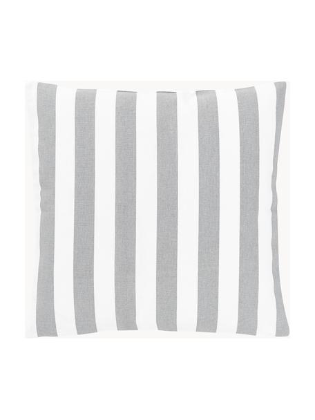 Copricuscino a righe Timon, 100% cotone, Grigio, bianco, Larg. 40 x Lung. 40 cm