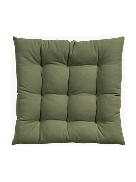 Poduszka na krzesło Ava, 2 szt., Oliwkowy zielony, S 40 x D 40 cm