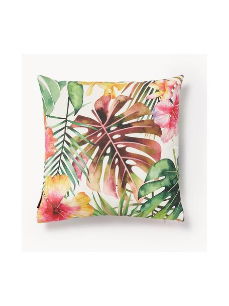 Housse de coussin d'extérieur 40x40 imprimé tropical Kokamo, 100 % Dralon® polyacrylique, Multicolore, larg. 40 x long. 40 cm