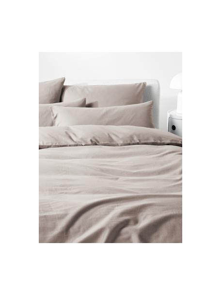 Flanell-Bettdeckenbezug Biba, Webart: Flanell, Beige, B 155 x L 220 cm