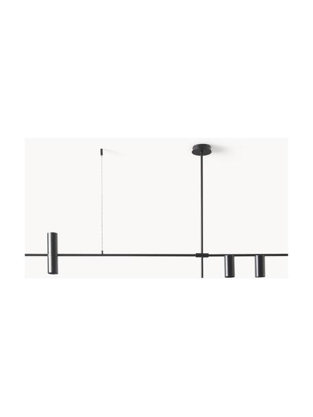 Grande suspension Cassandra, Métal, revêtement par poudre, Noir, larg. 143 x haut. 73 cm