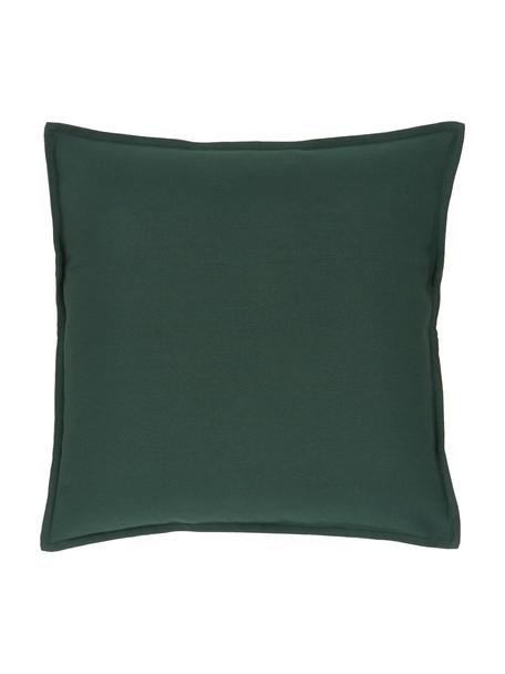 Federa arredo in cotone verde scuro Mads, 100% cotone, Verde scuro, Larg. 50 x Lung. 50 cm