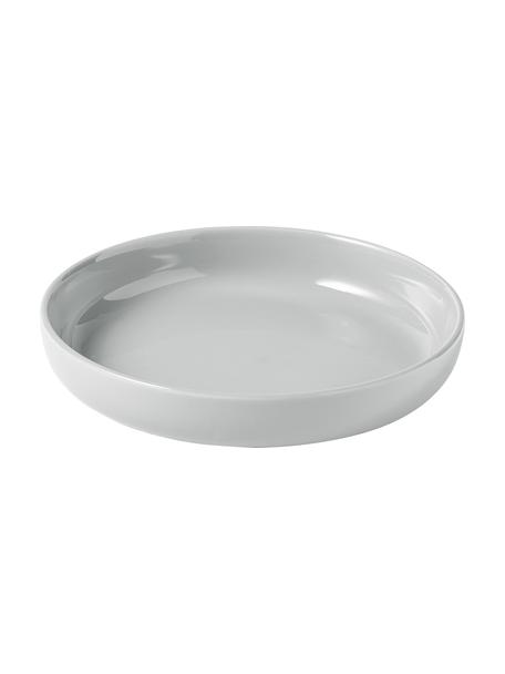 Porcelánový hlboký tanier Nessa, 4 ks, Vysokokvalitný porcelán, Svetlosivá, Ø 21 cm