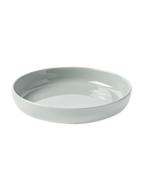 Piatto per pasta in porcellana Nessa 4 pz, Porcellana a pasta dura di alta qualità, Grigio chiaro, Ø 21 cm