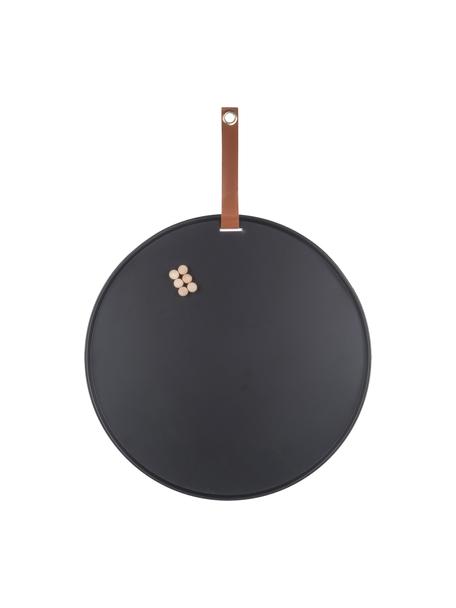Magnetická nástěnka Perky, Polyurethan, Černá, Ø 52 cm