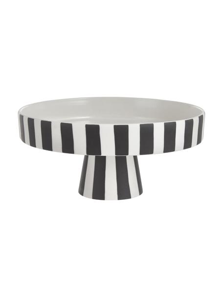 Fuente para postre de cerámicaToppu, Cerámica, Blanco, negro, Ø 20 x Al 9 cm