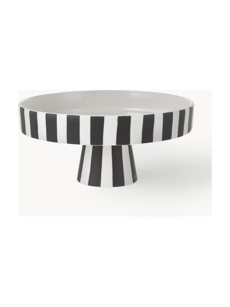 Fuente para postre de cerámica Toppu, Cerámica, Negro, blanco, Ø 20 cm