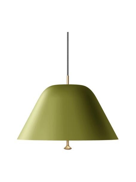 Hanglamp Levitate, Lampenkap: metaal, gecoat, Decoratie: geborsteld metaal, Groen, Ø 28 x H 22 cm