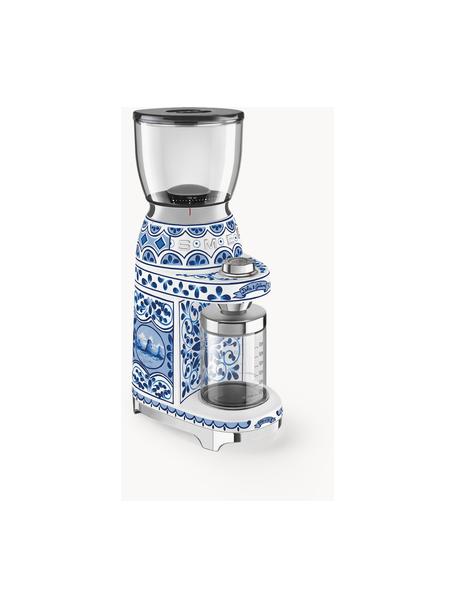 Elektrische Kaffeemühle Dolce & Gabbana - Blu Mediterraneo, Gehäuse: Edelstahl, lackiert, Deckel: Kunststoff, BPA-frei, Blau, Weiß, B 15 x H 39 cm