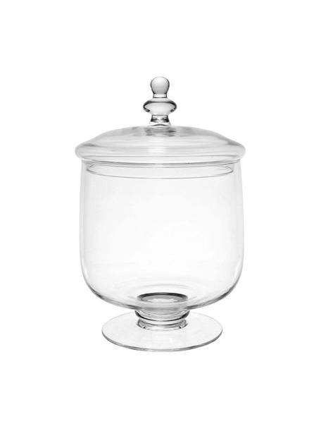 Skleněná dóza Guimauve, Sklo, Transparentní, Ø 20 cm, V 35 cm