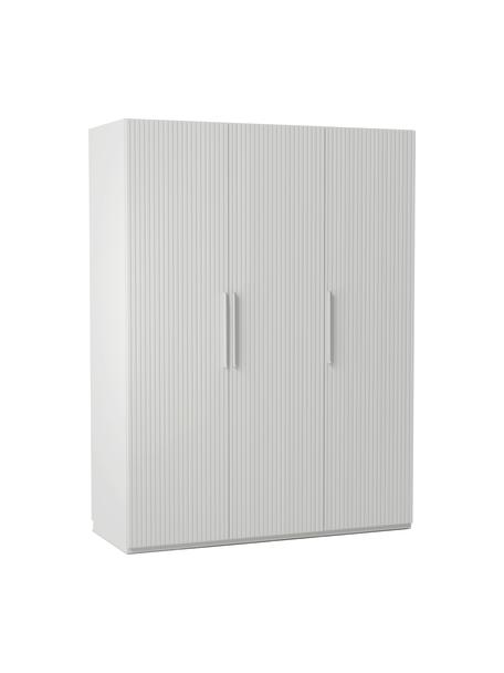 Armario modular Simone, 3 puertas (150 cm), diferentes variantes, Estructura: aglomerado con certificad, Madera, gris, Interior Basic (An 150 x Al 200 cm)