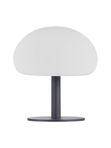 Lampada da tavolo portatile e dimmerabile da esterno Sponge, Paralume: materiale sintetico, Bianco, nero, Ø 20 x Alt. 22 cm