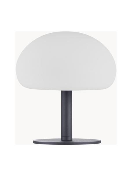 Prenosná stmievateľná stolová lampa do exteriéru Sponge, Biela, čierna, Ø 20 x V 22 cm