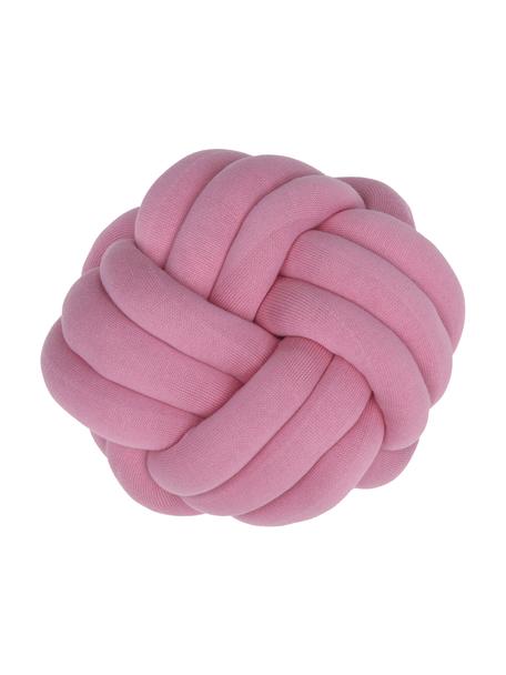 Cuscino annodato Twist, Rosa, Ø 30 cm