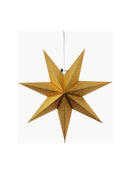 Étoile décorative en papier avec prise secteur Blinka, Couleur dorée, Ø 54 cm