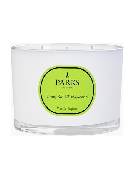 3-lonts geurkaars Vintage Aromatherapy (limoen, basilicum & mandarijn), Houder: glas, Limoen, basilicum, mandarijn, Ø 11 x H 8 cm