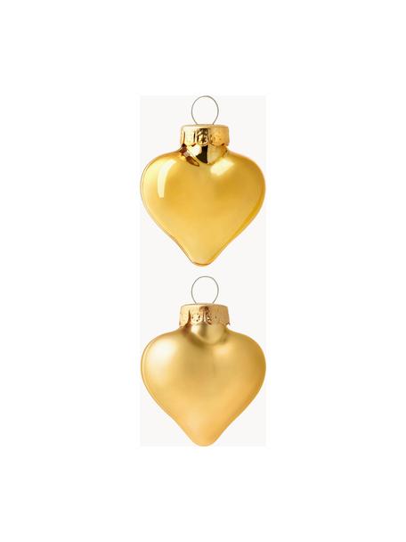 Mini décoration sapin de Noël Alabaster, 12 élém., Couleur dorée, larg. 5 x haut. 4 cm