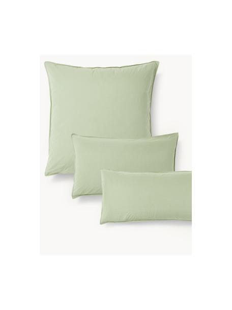 Poszewka na poduszkę z bawełny Darlyn, Szałwiowy zielony, S 70 x D 80 cm